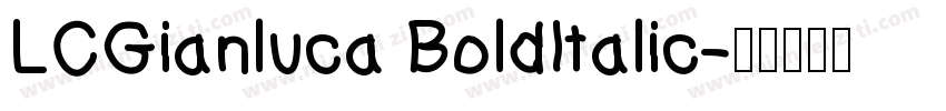 LCGianluca BoldItalic字体转换